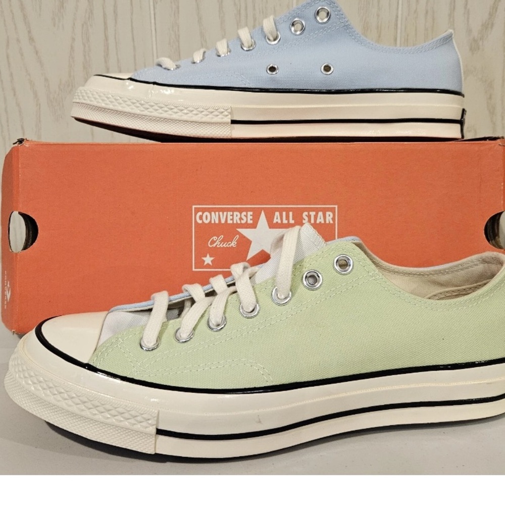 Converse All Star Chuck Taylor Pastel Green and Blue Sneakers NIB